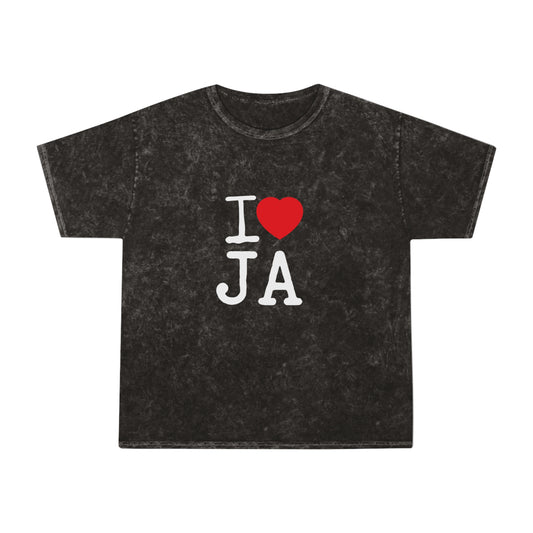 Mineral Wash T-Shirt – I ❤️ JA Edition - JAHMAYCA