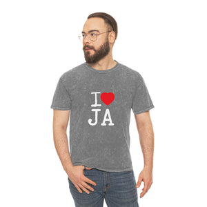 Mineral Wash T-Shirt – I ❤️ JA Edition - JAHMAYCA