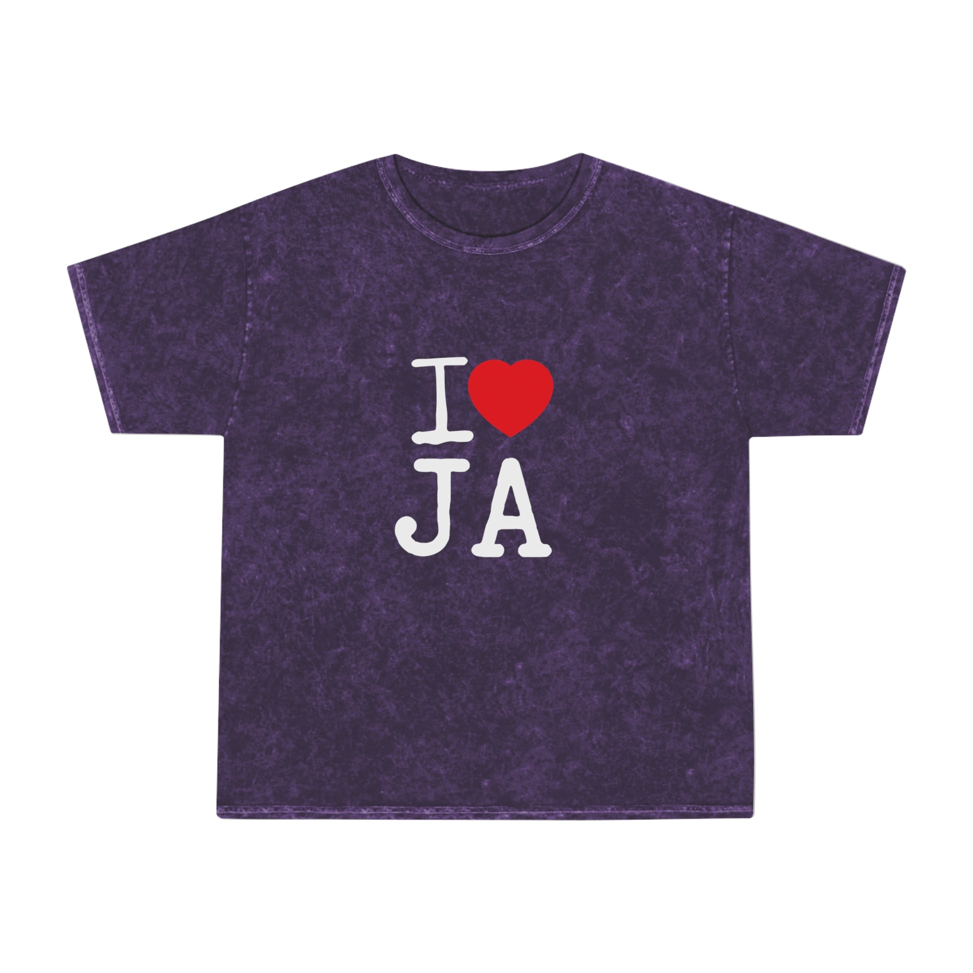 Mineral Wash T-Shirt – I ❤️ JA Edition - JAHMAYCA