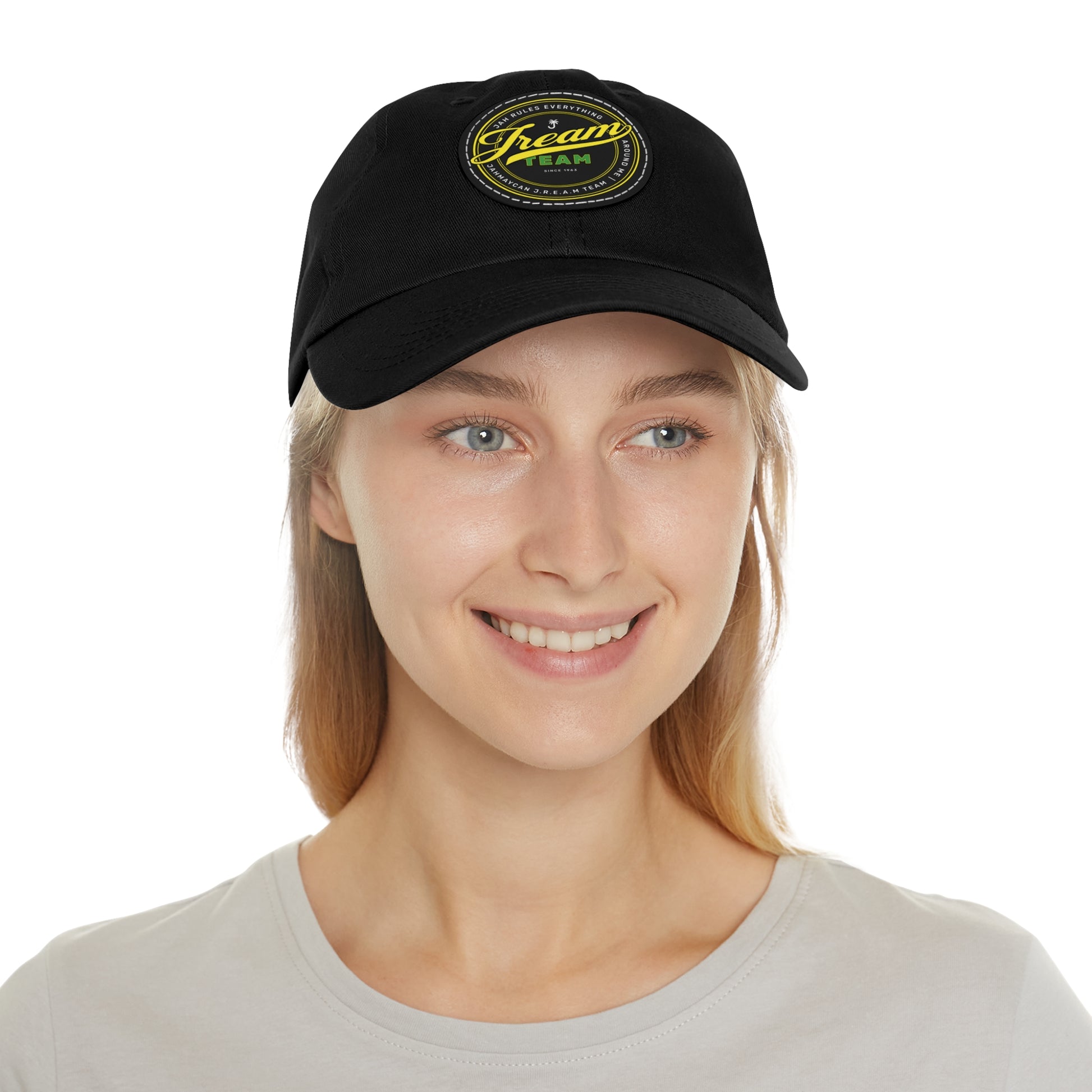 JREAM Team Leather Patch Dad Hat - JAHMAYCA