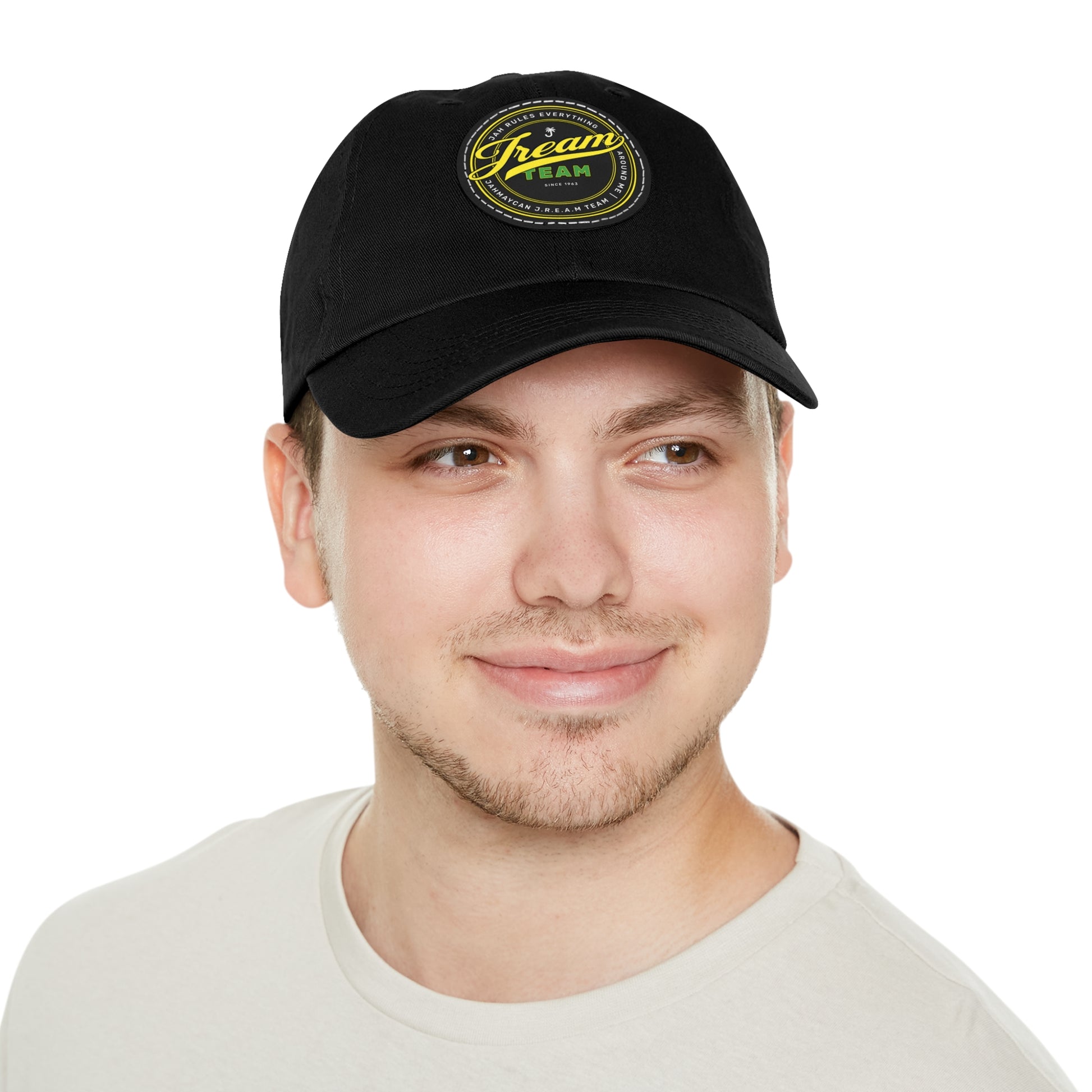 JREAM Team Leather Patch Dad Hat - JAHMAYCA