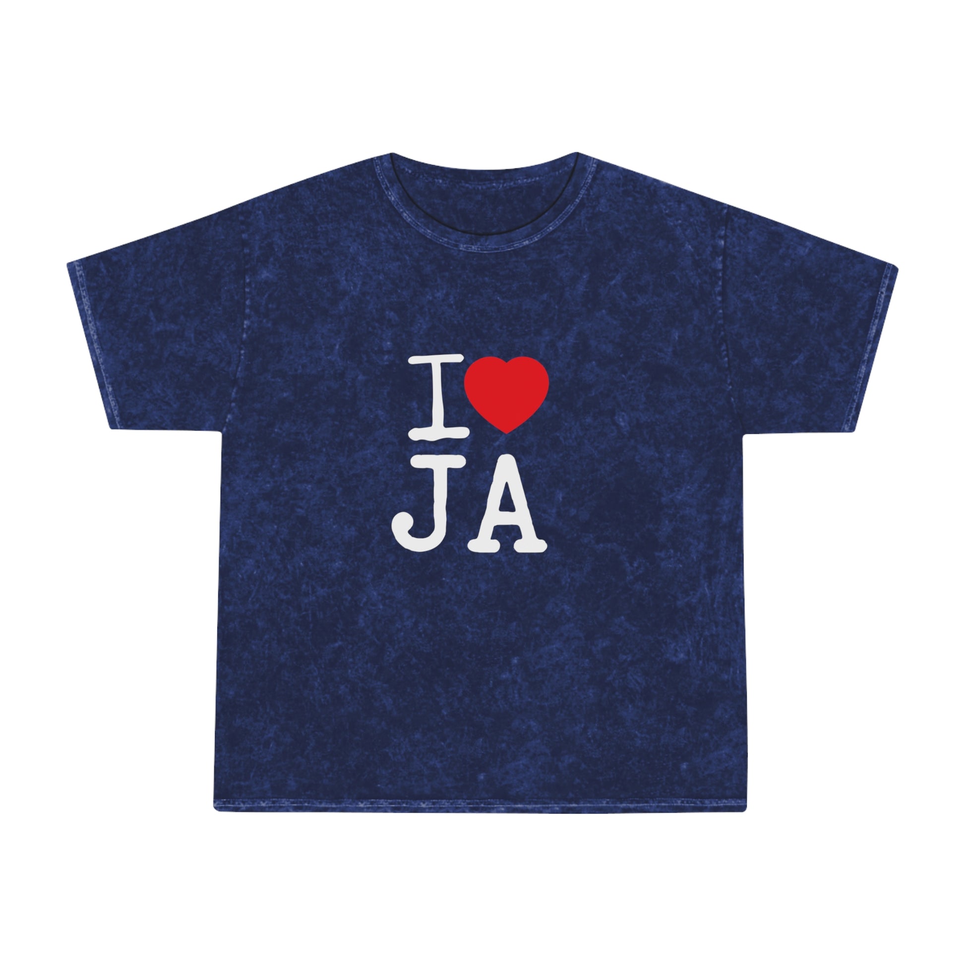 Mineral Wash T-Shirt – I ❤️ JA Edition - JAHMAYCA