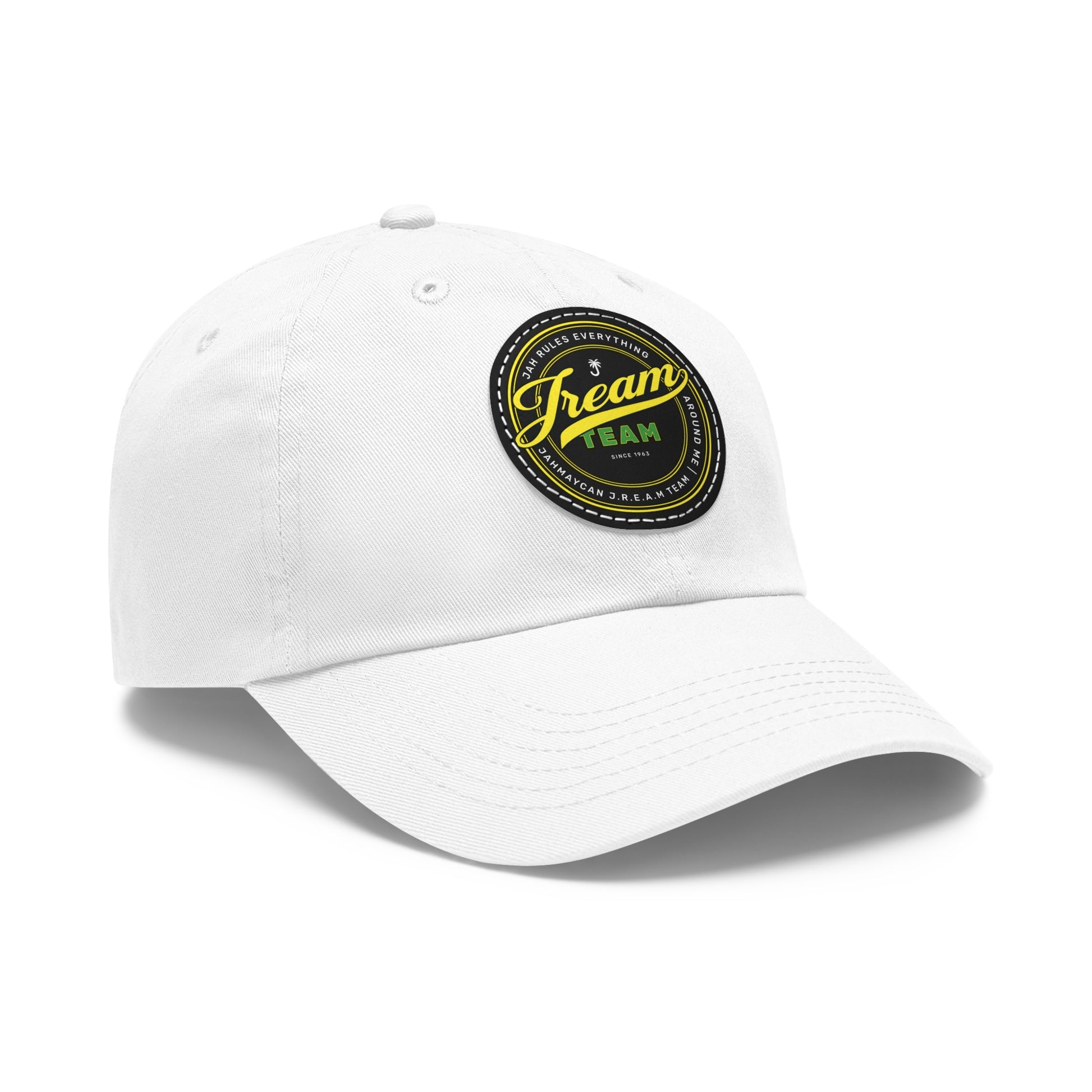 JREAM Team Leather Patch Dad Hat - JAHMAYCA