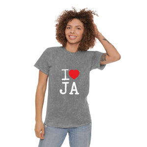 Mineral Wash T-Shirt – I ❤️ JA Edition - JAHMAYCA