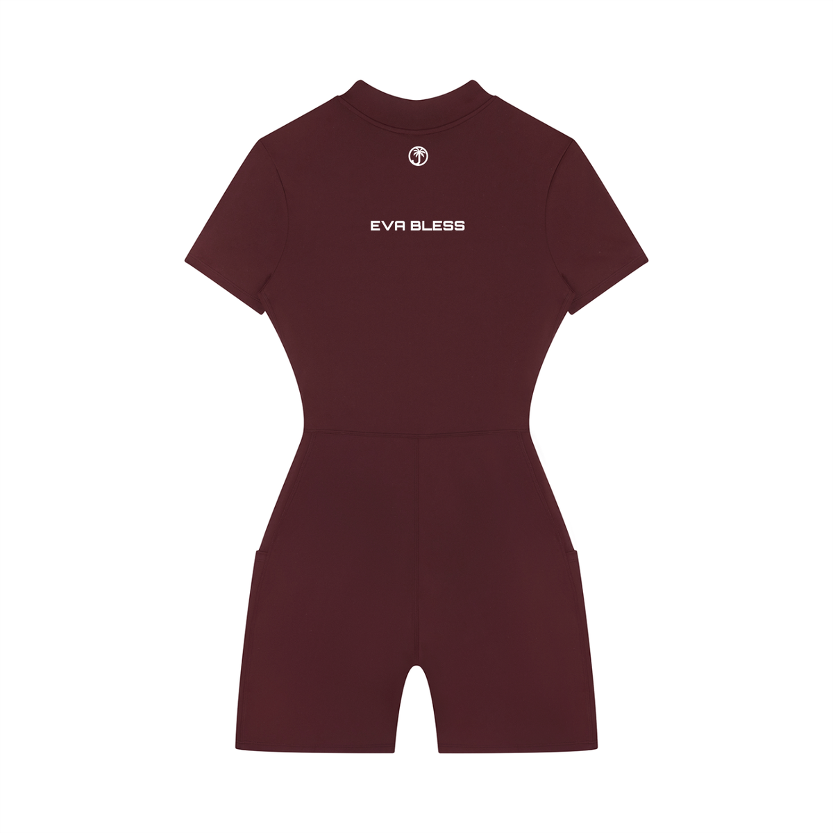 Women's Quarter-Zip Short Sleeve Romper