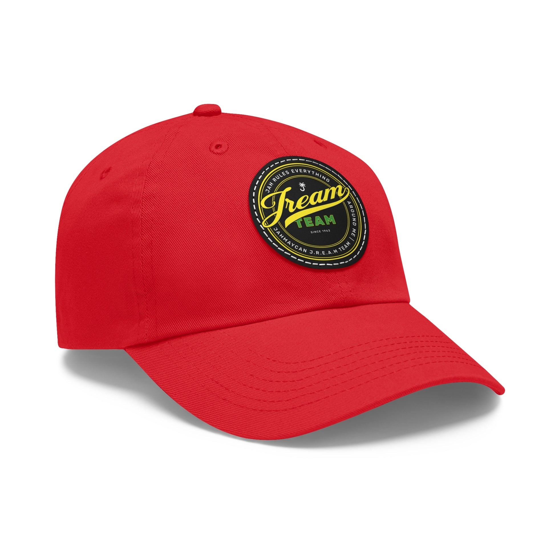 JREAM Team Leather Patch Dad Hat - JAHMAYCA