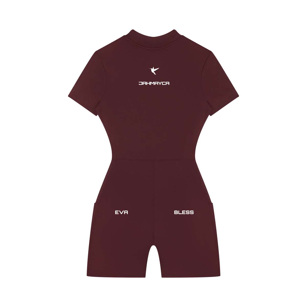 Women's Quarter-Zip Short Sleeve Romper