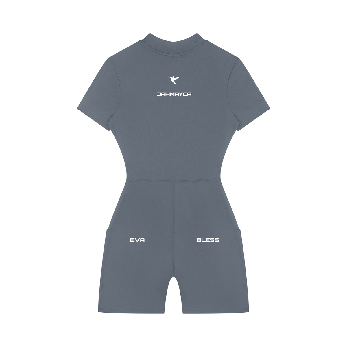 Women's Quarter-Zip Short Sleeve Romper