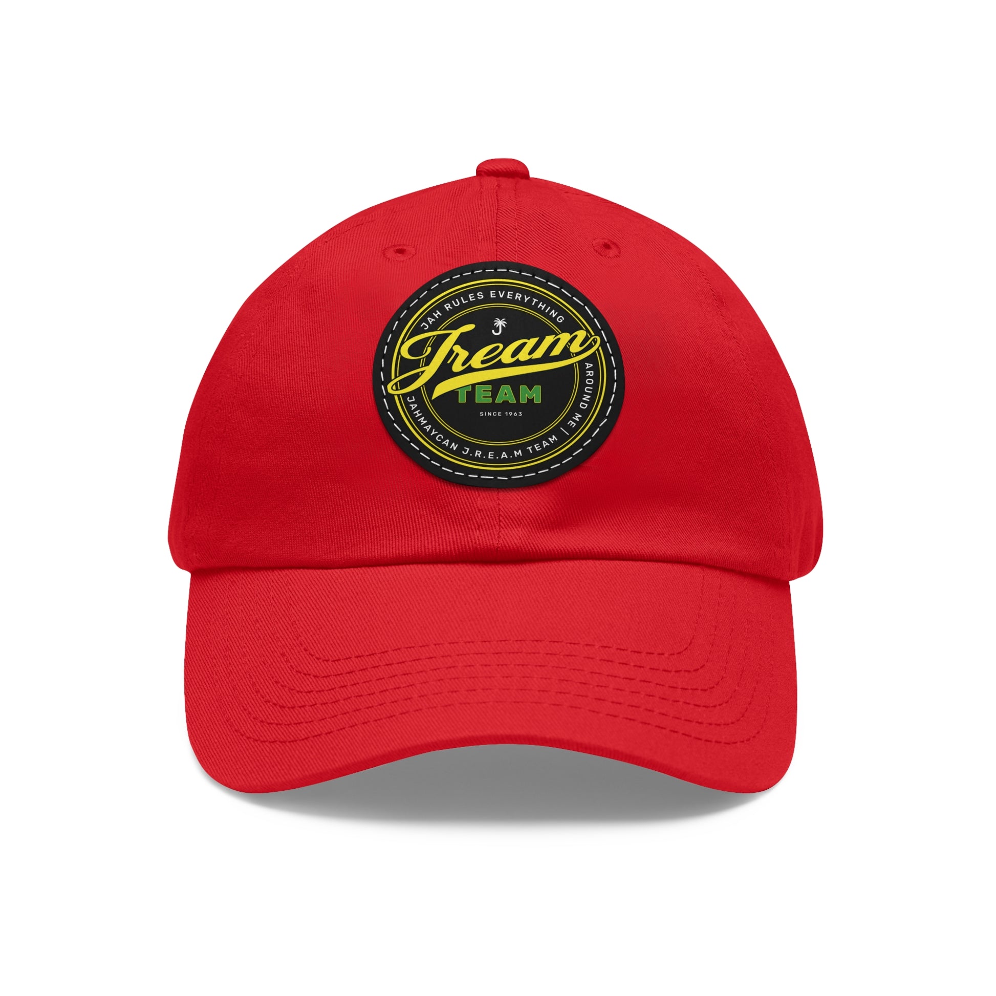 JREAM Team Leather Patch Dad Hat - JAHMAYCA
