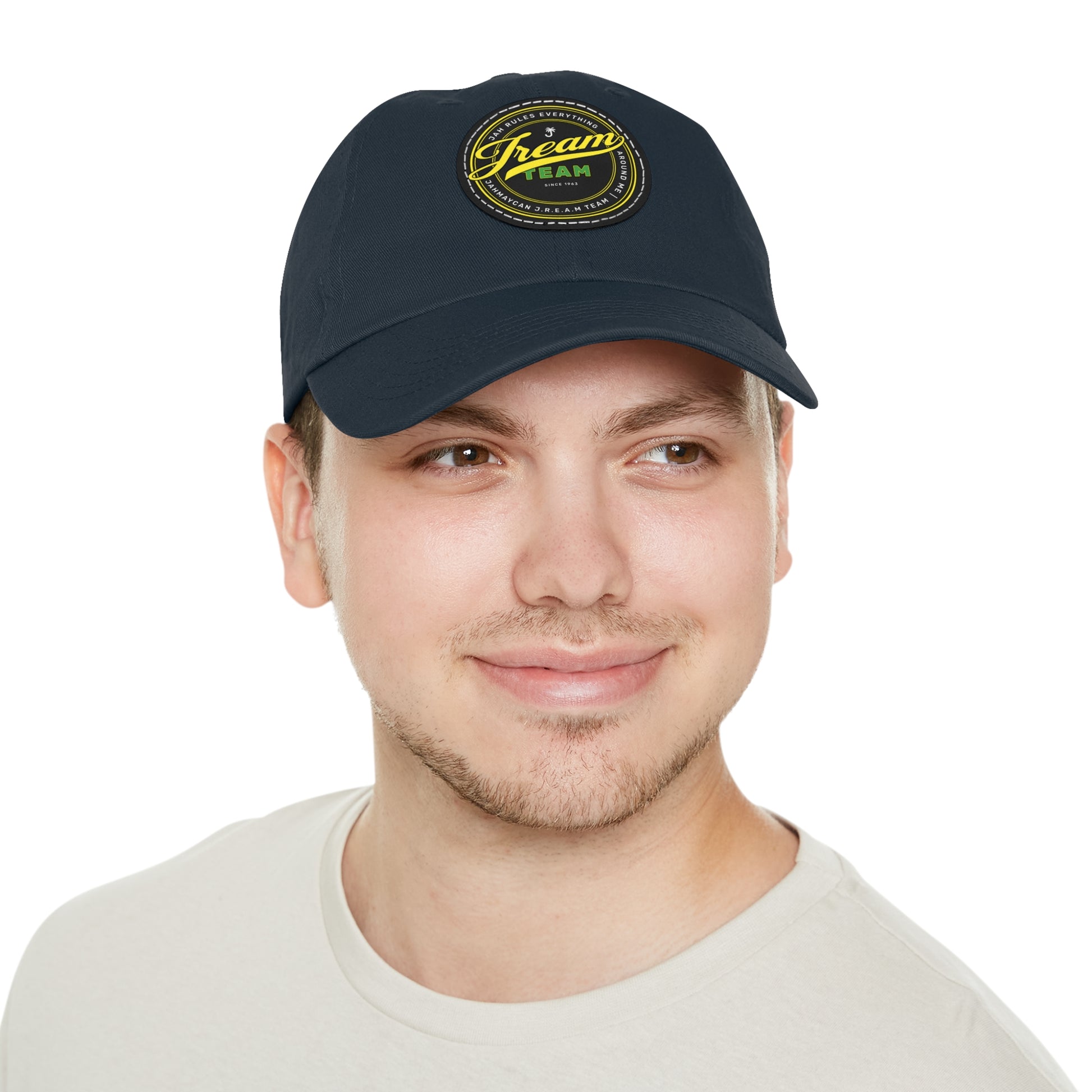 JREAM Team Leather Patch Dad Hat - JAHMAYCA