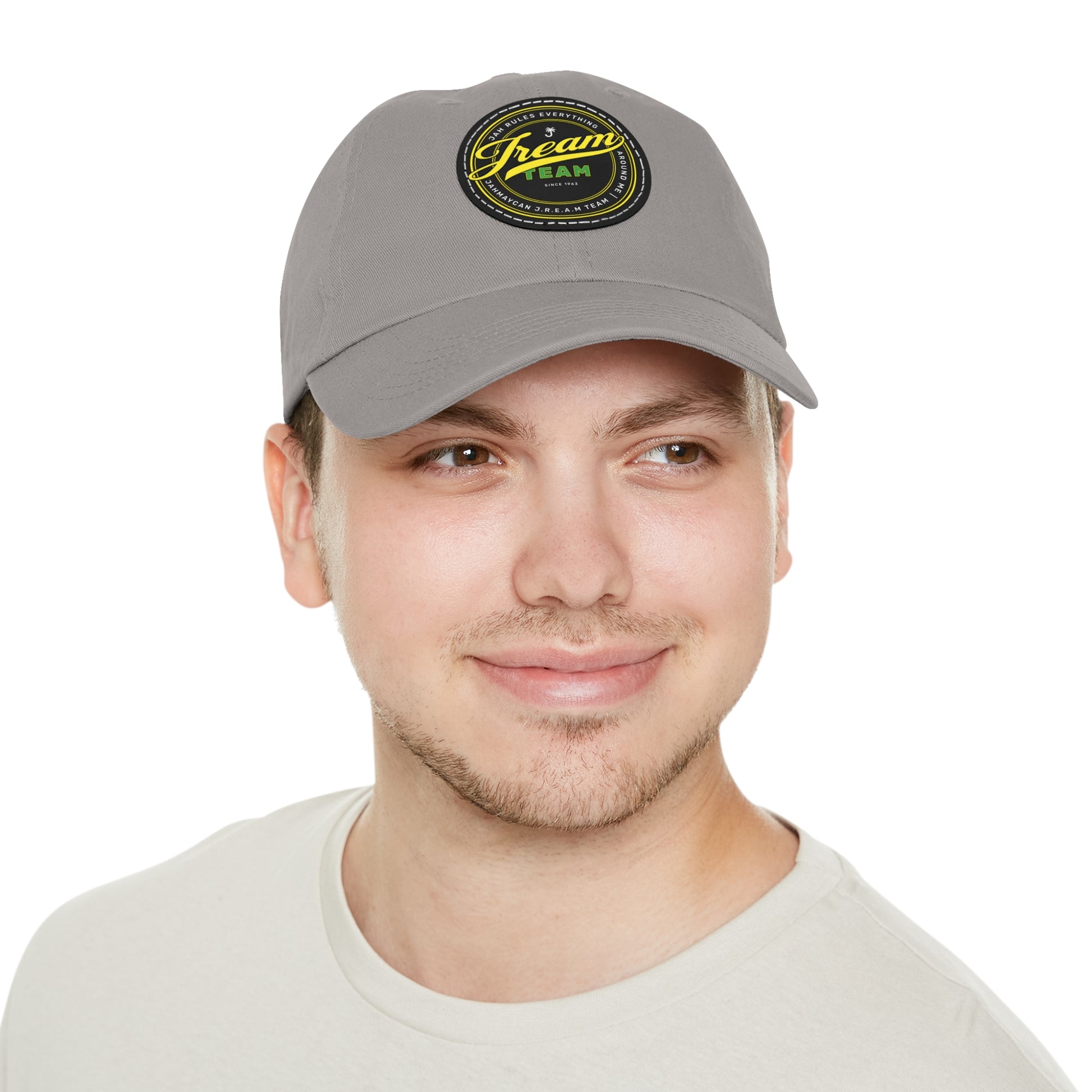 JREAM Team Leather Patch Dad Hat - JAHMAYCA