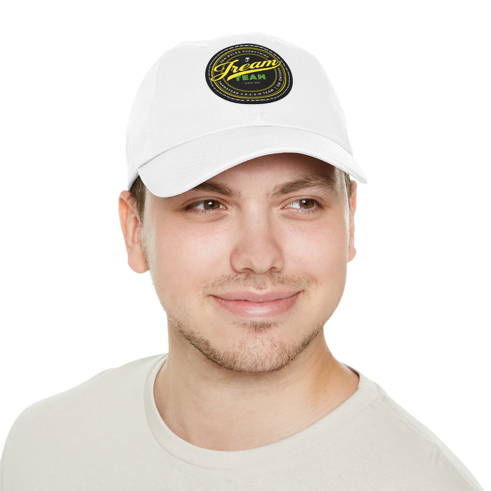 JREAM Team Leather Patch Dad Hat - JAHMAYCA