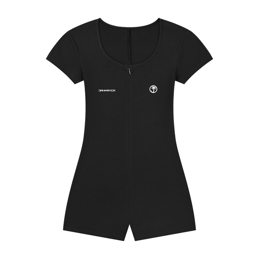 Women's Dual-Function Cape Tie-Waist Romper