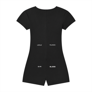 Women's Dual-Function Cape Tie-Waist Romper