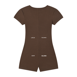 Women's Dual-Function Cape Tie-Waist Romper