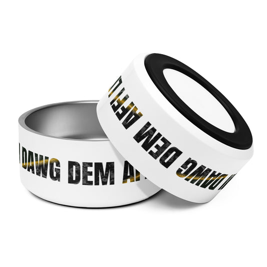 'DAWG DEM AFFI LIVE' Premium Pet Bowl - JAHMAYCA