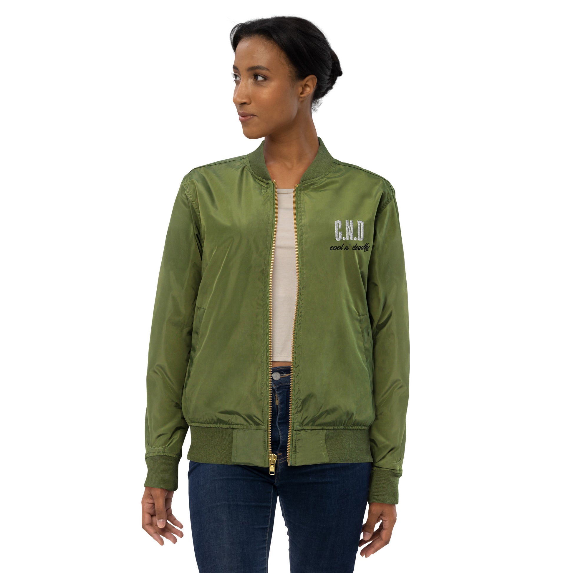 Cool n’ Deadly Recycled Bomber Jacket - JAHMAYCA