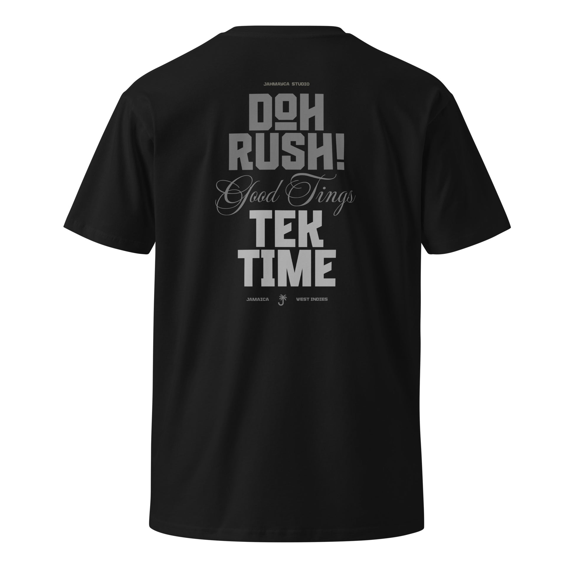 Av Likkle Patience Premium T-Shirt - JAHMAYCA